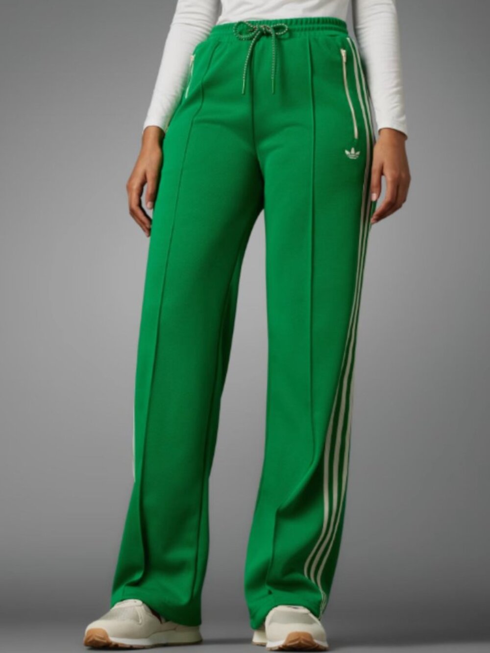 adidas Originals Adicolor 70s Montreal Track Pants Green White NWT Small